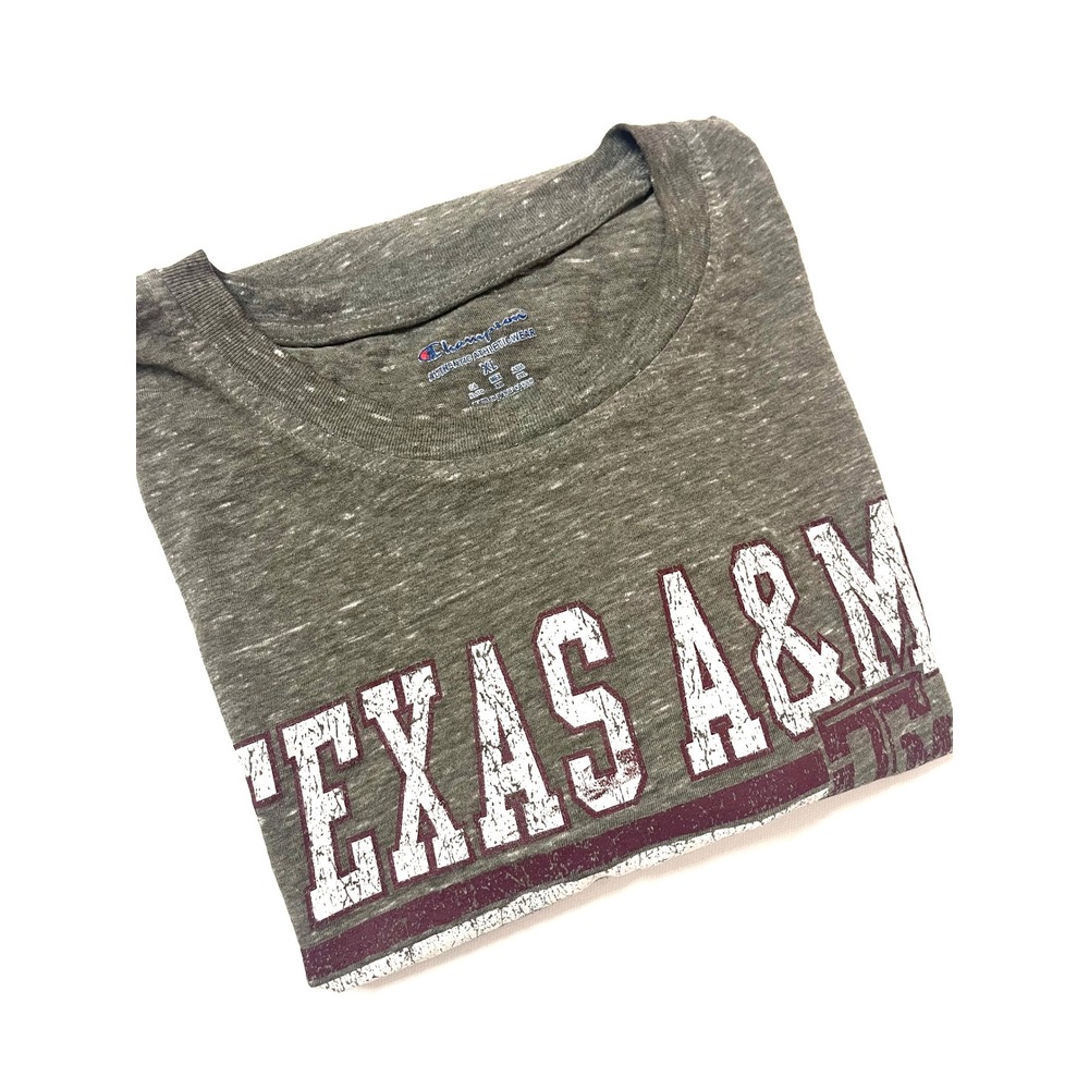 Champion Texas A&M University Shirt XL Mens Green Vintage Style Aggies T-Shirt